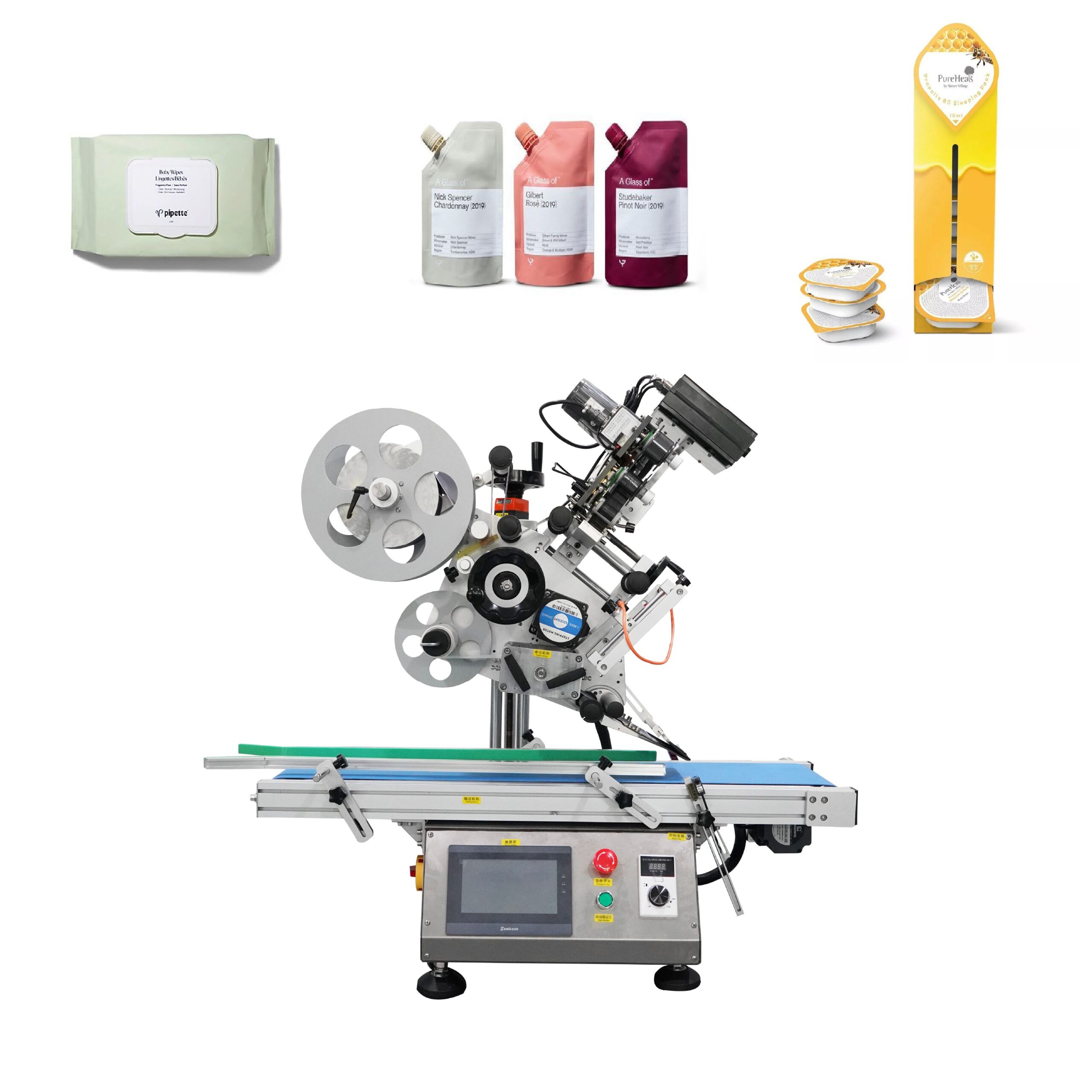 MAT-IF80 Automatic Flat-Surface Labeling Machine Flat-surface Label Applicator Machine Suitable - Image 4